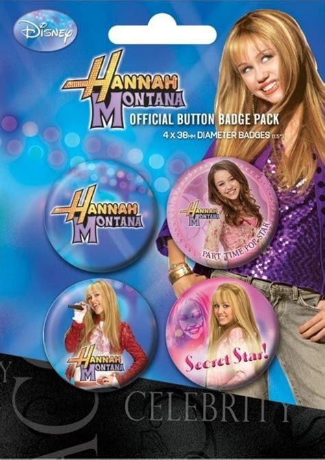Zestaw Przypinek Hannah Montana Secret Star Pomysły Na Oryginalne