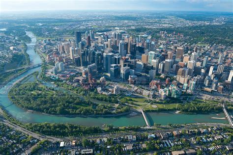 Aerial Photo | Calgary City Skyline 2015
