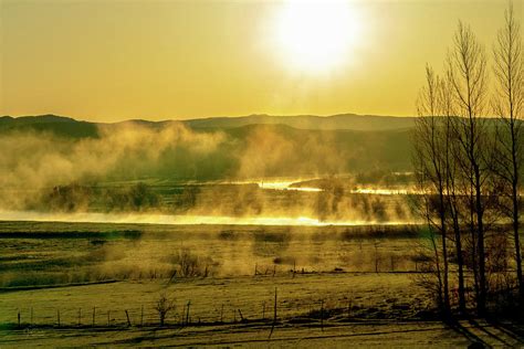 Mist Over The River At Dawn Photograph By Judi Dressler Pixels