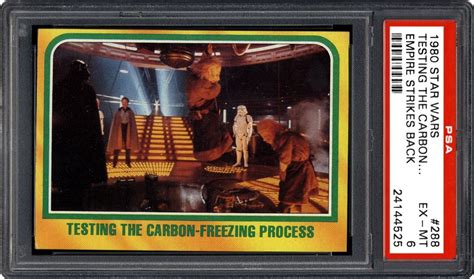 1980 Topps Empire Strikes Back Testing The Carbon Freezing Process Psa Cardfacts®