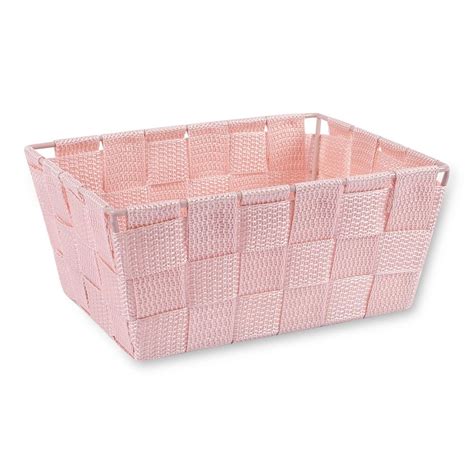 Pink X Small Wide Weave Basket Poundstretcher
