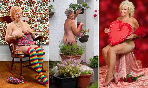 Glamorous Grannies Strip Off For Naked 2015 Wrinklies Charity
