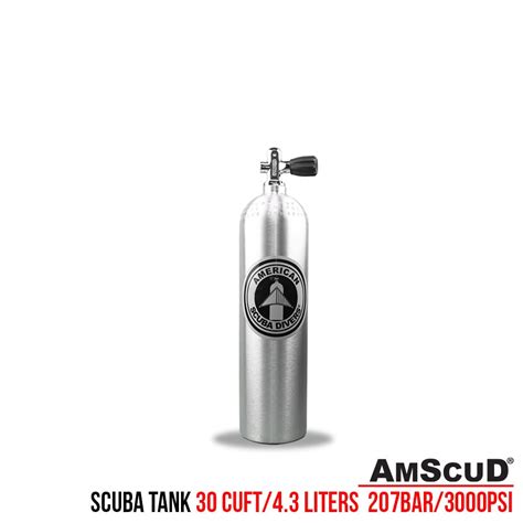 Amscud Scuba Tankscuba Cylinder Alluminium 80 Cuft 111 Liter