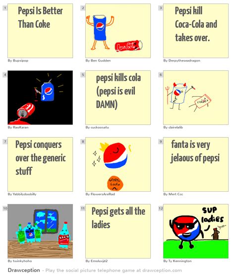 * pepsi has more caffeine: Pepsi Is Better Than Coke - Drawception