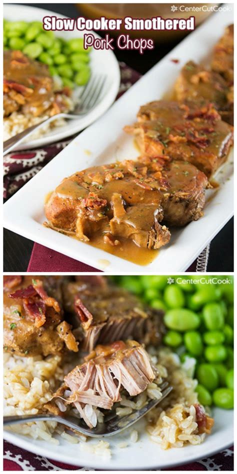 Quite likely the most popular cut of pork however many feel the best pork chop recipe is made with the rib end of the loin. Slow Cooker from Scratch®: Slow Cooker Smothered Pork Chops from Center Cut Cook