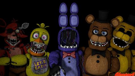 Old Animatronics Freddy Chica Foxy Bonnie