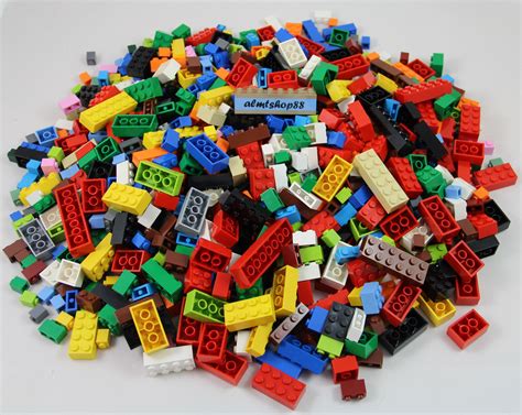 Lego Basic Building Bricks 1x And 2x Assorted Sizes Blocks 2x4 Bulk Lot