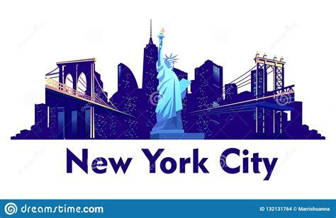 New York City Cartoon Background Carton