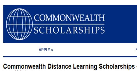 Commonwealth Distance Learning Scholarships 2022 Full Funding