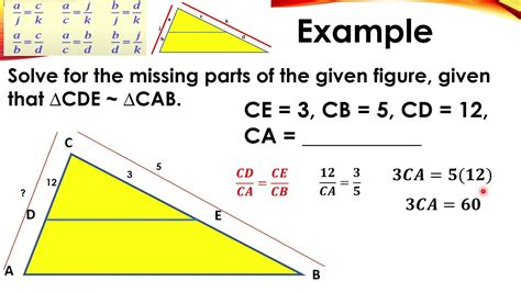 Triangle Proportionality Theorem Youtube