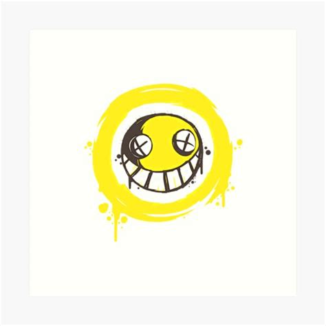 Smiley Face Art Print By Arty Creation Redbubble