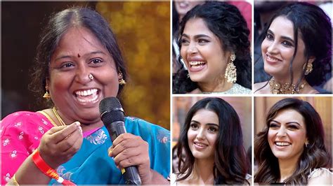 South Actresses Enjoying Deepa Shankars Funny Speech On Receiving Her
