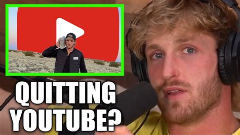 Logan Paul Responds To Quitting Youtube Rumors Exclusive Youtube