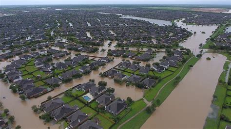 Hurricane Harvey Flooding Shadow Creek Ranch Drone Footage Youtube