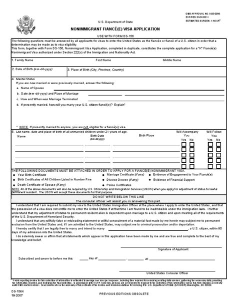 Usa Non Immigrant Fiancee Visa Application Form Constitutional Law