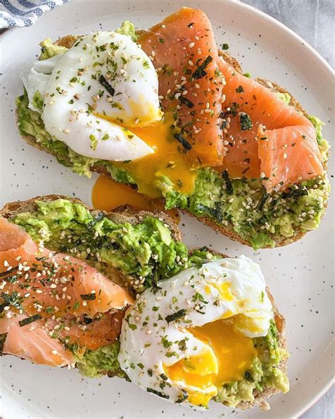 Smoked Salmon And Poached Eggs On Avocado Toast By Winniesbalance Quick Easy Recipe The