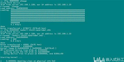 Imx6ull采用yocto构建嵌入式linux系统系列之18 U Boot启动linux内核测试 哔哩哔哩