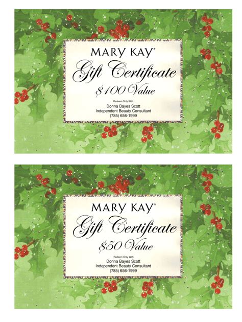 Mary Kay T Certificates Template Fill Online Printable Fillable