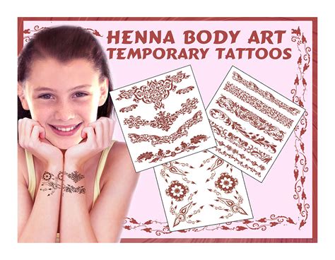 Buy Henna Tattoo for Girls - Extremely Fun Waterproof Kids Fake Tattoo