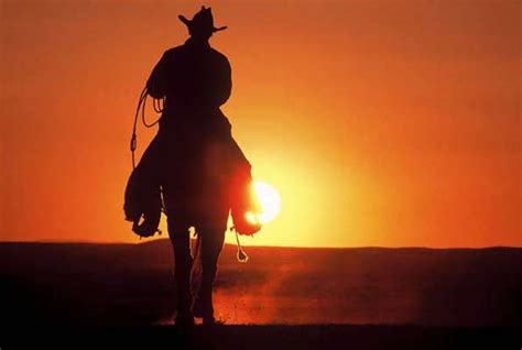 Cowboy Rides Into Sunset Blank Template Imgflip