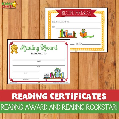 Reading Certificates Reading Award And Reading Rockstar