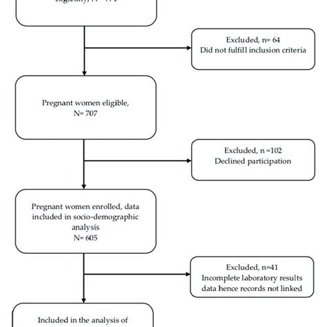 Flow Chart Of Included And Excluded Participants Download Scientific Diagram