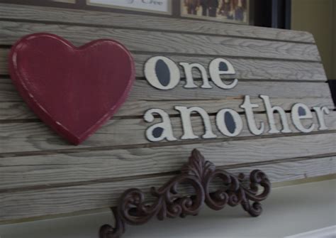 Creative Tryals Love One Another Valentines Day Sign