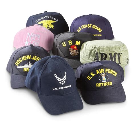 8 Pk Of Military Ball Caps 222003 Military Hats