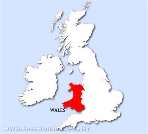 Wales Physical Map