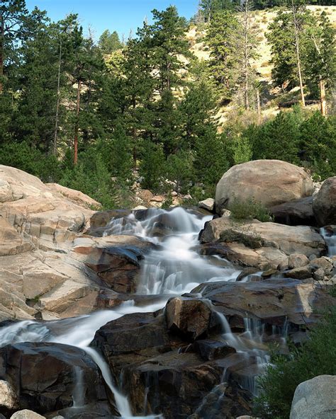 Horseshoe Falls In Rocky Mountain National Park Photograph By Gary