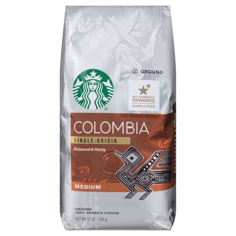 Contains natural antioxidants and fiber from 100% of the whole arabica coffee bean. Starbucks Colombia Medium Roast Ground Coffee - 12oz | Coffee grounds, Coffee ingredients, Fine ...