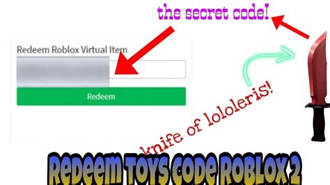 Redeem Toys Code Roblox Youtube