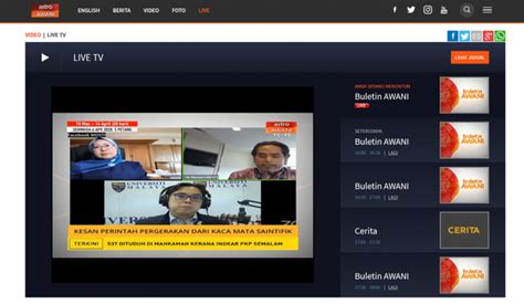 Its programming consists of news and other programs, including current affairs, lifestyle, documentaries, interview programs and a local and international magazine. Watch Astro Awani Online for Free - MALAYSIAN TV ONLINE