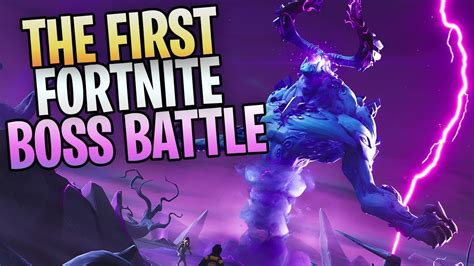 FORTNITE New Save The World BOSS BATTLE Killing The STORM KING YouTube