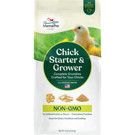 Manna Pro Farm Non Gmo Chick Starter And Chick Grower Crumbles 10 Lb