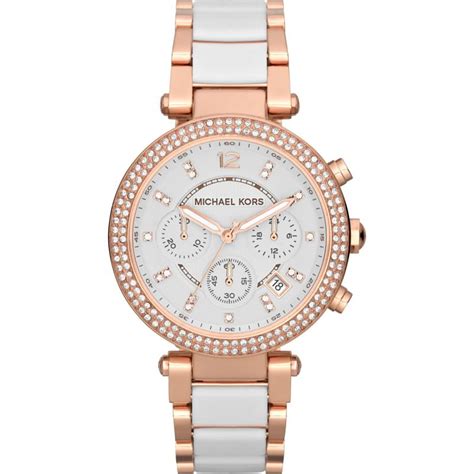Explore runway ready watches and smartwatches from the official michael kors site. Michael Kors Parker Ladies Watch | Chronograph Dial | Dual ...
