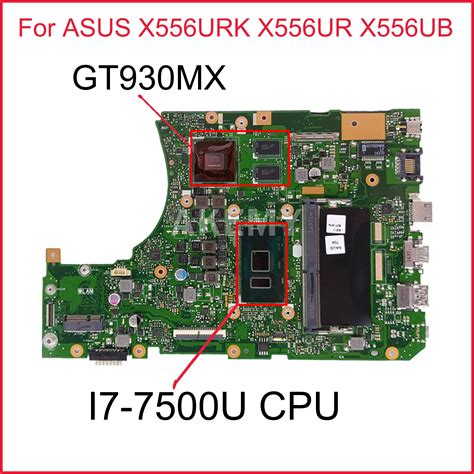 Akemy X556urk Laptop Motherboard For Asus X556urk X556ur X556ub X556uf