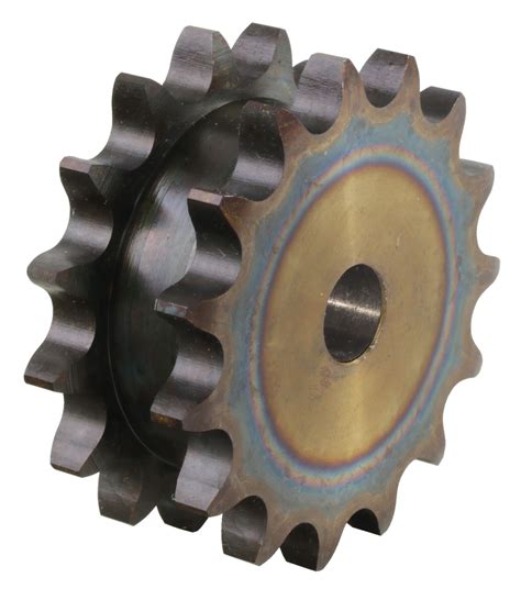 Double Sprocket Zre For 2 Single Roller Chains 10 B 1 15 Teeth Material