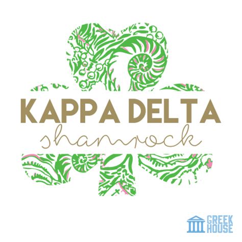 Kappa Delta Shamrock T Shirt Design Gallery Greek House Kappa Delta