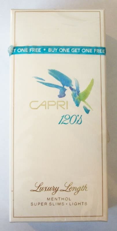 Capri 120s Menthol Super Slims Lights 2 Pack Vintage American