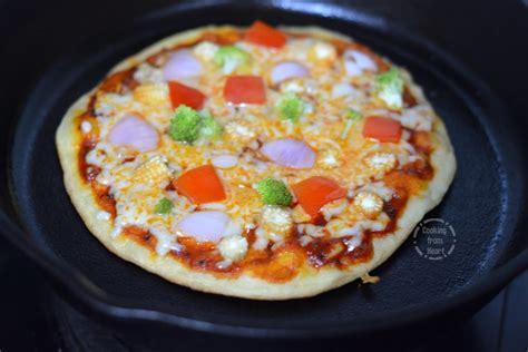 Tawa Pizza How To Make Pizza Without Oven No Yeast Pizza Cooking From Heart