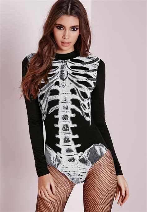 Skeleton Halloween Costumes You Can Make With A Bodysuit Popsugar
