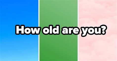 Quiz Choose Some Colors And Well Guess Your Age