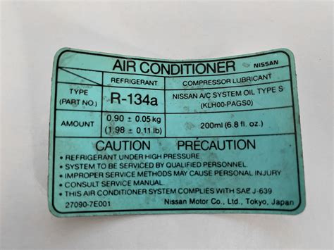 29 A Refrigerant Label Is Placed On A Labels Ideas For You