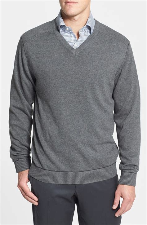 Cutter And Buck Broadview Cotton V Neck Sweater Nordstrom