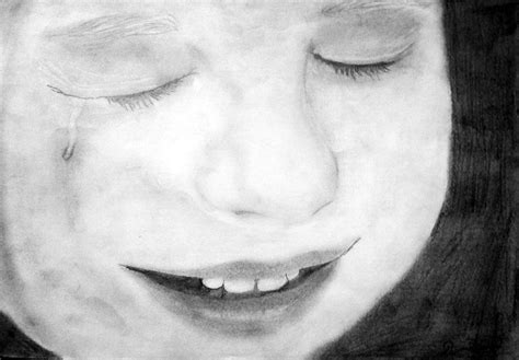 Crying Baby Drawing By Dianovich Diana Pixels