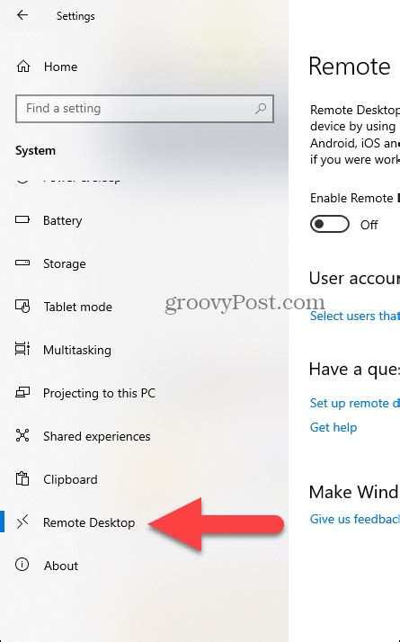 How To Enable And Use Remote Desktop For Windows 10
