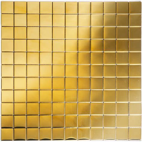 Glomesh Gold Mirror Mosaic Tile