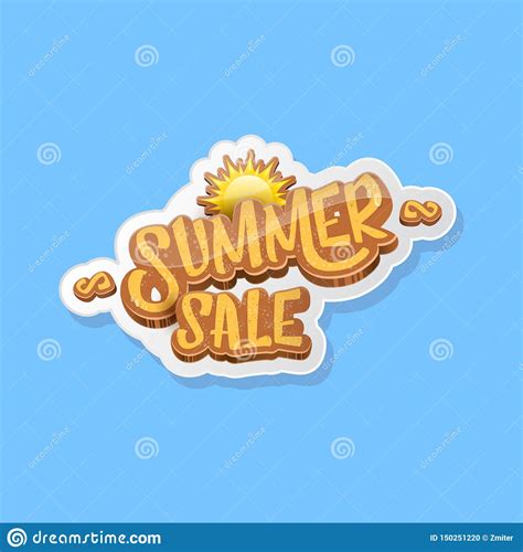 Summer Sale Label Or Tag Isolated On Blue Background Pink Summer Sale