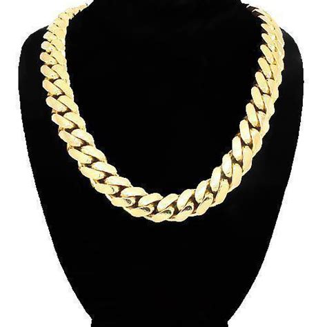 14k Yellow Solid Gold Mens Cuban Chain 10 Mmcuban Link Chains